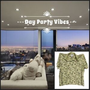 Day Party Vibes: SagHarbor Floral Print Design Polo Shirt